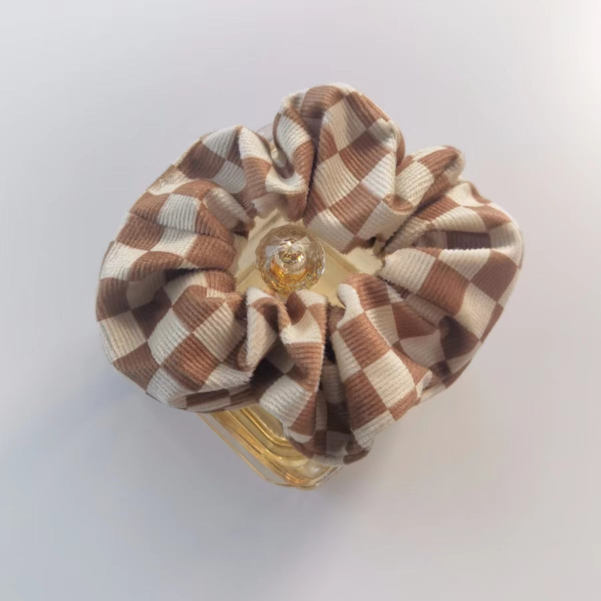 Velvet Plaid Hair Tie Scrunchies Large Colorful Retro Hair Accessories
