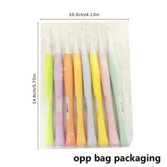 8pcs Colorful Crochet Silicone Handle Sweaters for Knitted Hand Crochet