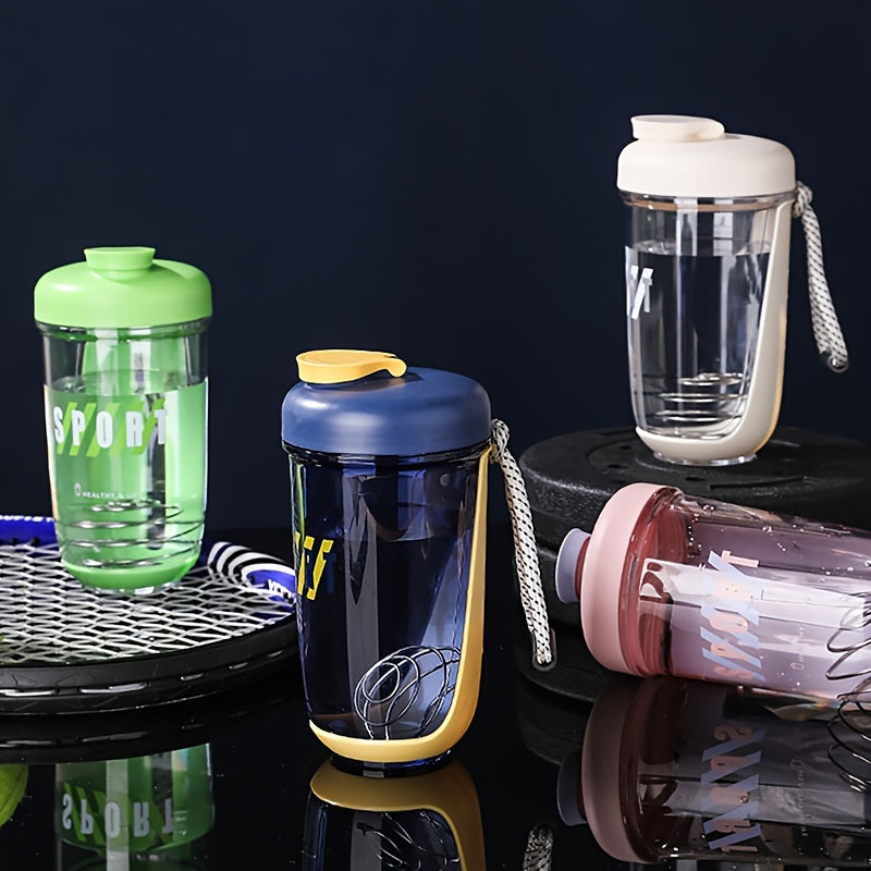 600ml Protein Powder Shaker Water Cup with Stirring Ball