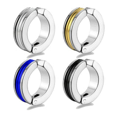 1PC Punk Titanium Steel Ear Clip Earrings