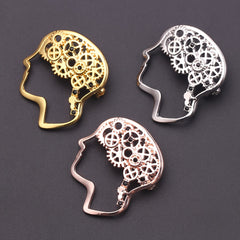 Personality Retro Alloy Thinker Brooch