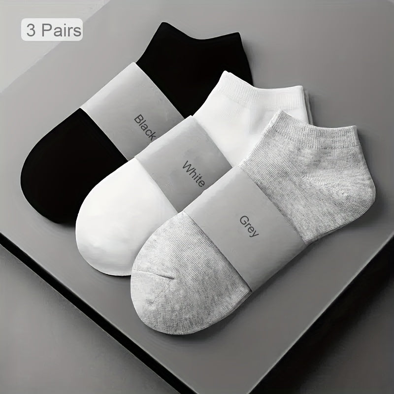 3 Pairs Comfy Ankle Socks Women's Stockings & Hosiery