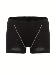 4 Pack Plus Size Boyshort Panties Set Solid Women's Underwear