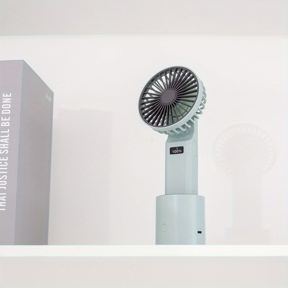 Handheld Desktop Dual purpose Shaking Head Small Fan