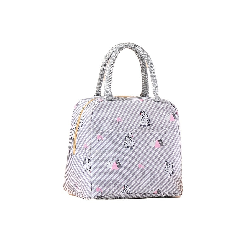 Fruit Theme Insulated Lunch Bag with Double Handles Oxford Cloth