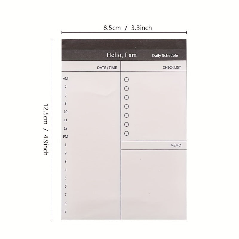 4pcs Business Plan Note Book Tear Notepad Office Desktop Schedule Memo Book