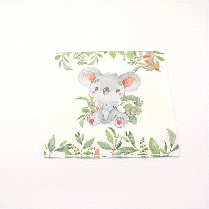 Koala 1st Birthday Party Supplies Jungle Animal Decorations