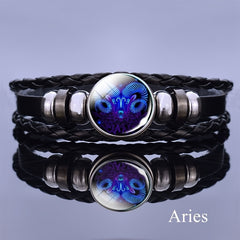 12 Constellation Luminous Bracelet Layer Woven Bracelet