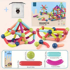 Magnetic Building Blocks Educational Construction Toys Kids Toddlers