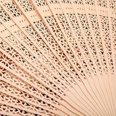 Wooden Fan Classic Ancient Style Carry Hollow Full Wood Accessories