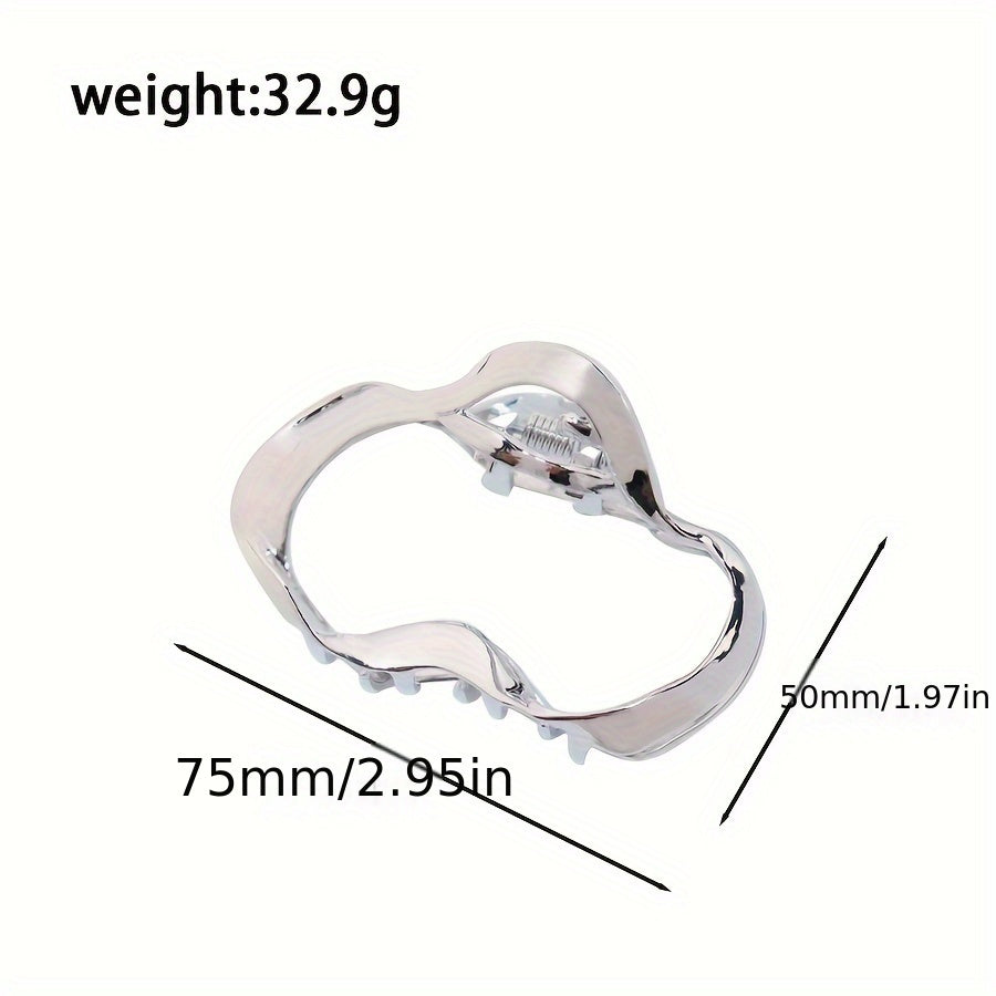 Big Hair Grip Glossy Hollow Cloud Hair Clip Women Girls Party Outdoor Decors