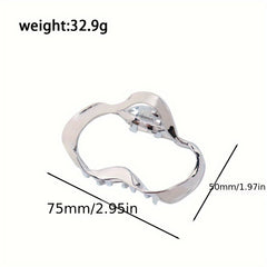 Big Hair Grip Glossy Hollow Cloud Hair Clip Women Girls Party Outdoor Decors