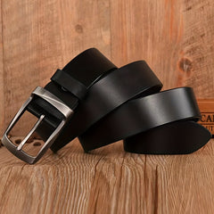 Men's Leather Belt Pin Buckle Casual Jeans Pants Waist Strap High Belt