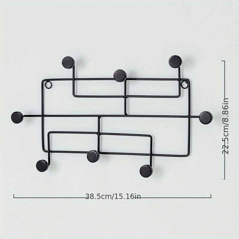 Scandinavian Geometric Metal Wall Hooks