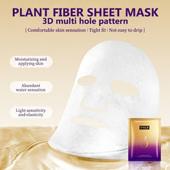 Hyaluronic Acid Collagen Mask 15pcs Moisturizing Even Skin Tone Smooth Wrinkles