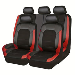 Car Seat Cover Set PU Leather Seat Protection for Most Cars