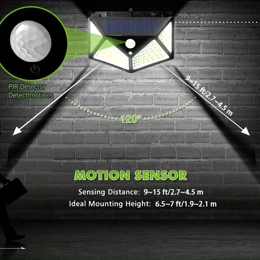 Solar Courtyard Wall Light Home Garden Waterproof LED Street Lights