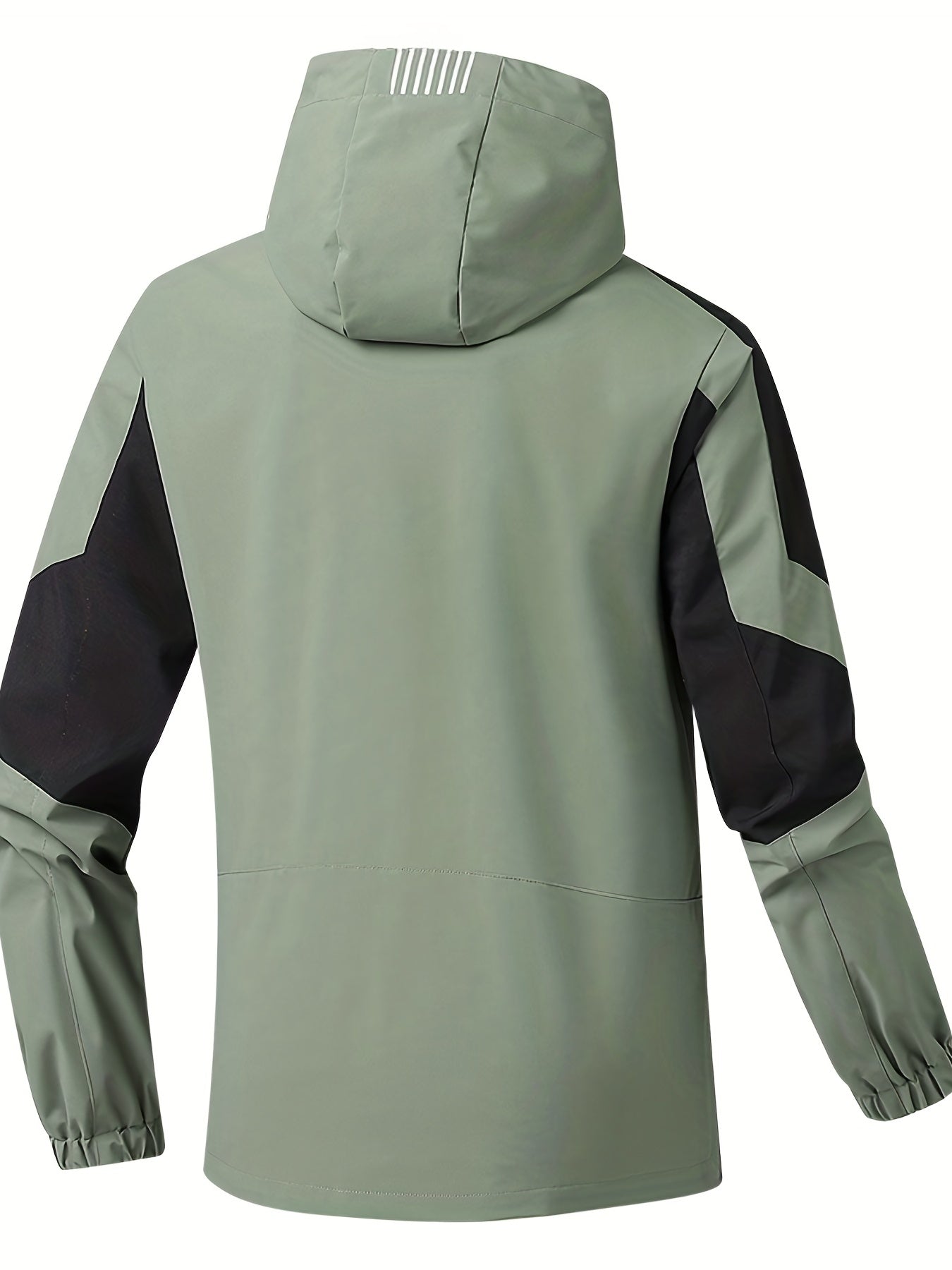 Men's Waterproof Hooded Windbreaker Jacket Zip Up Coat
