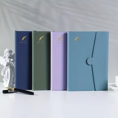 Retro PU Leather Business Notebook Magnetic Buckle Budget Planner