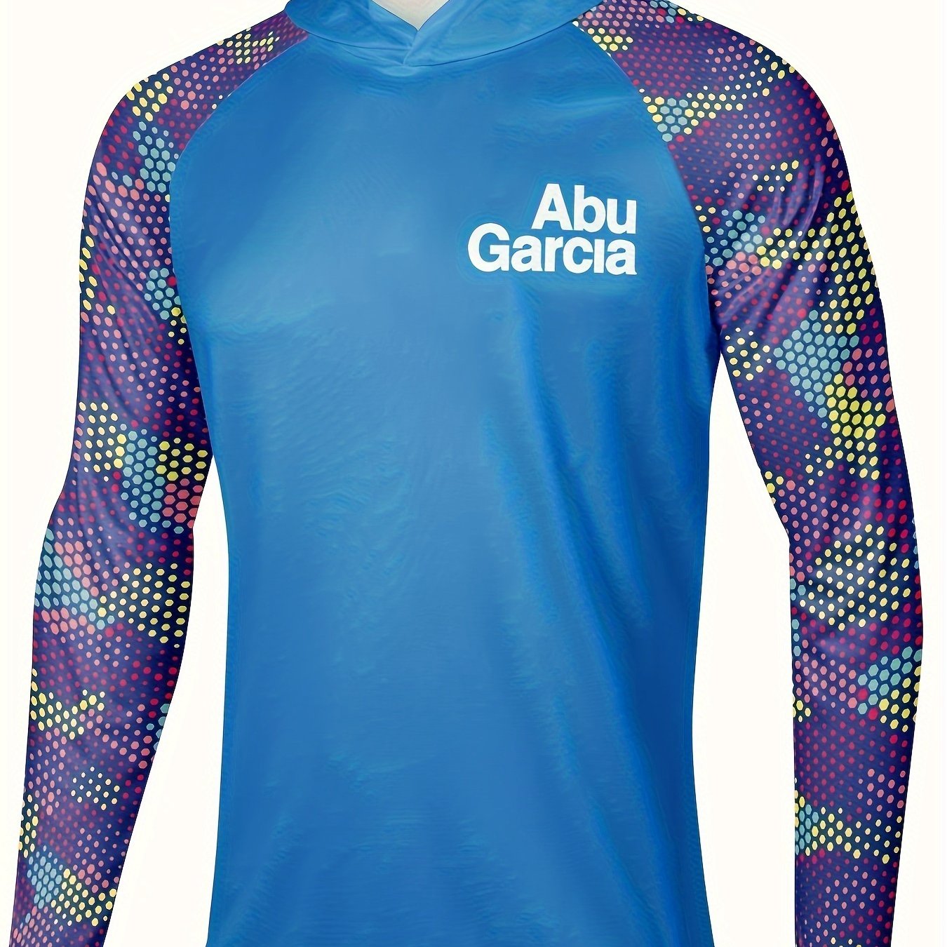 Men's Colorful Raglan Sleeve UPF 50 Sun Protection Hoodie Long Sleeve