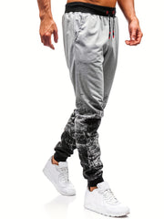 Graphic Pattern Joggers Men's Casual Loose Fit Drawstring Waist
