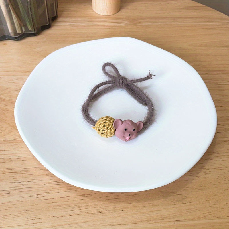 Bear Hair Tie Style Hair Ring Head Rope High Elasticity Hair Leather Band