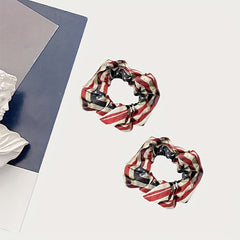 American Flag Hair Tie Elastic Scrunchie for Women Girls