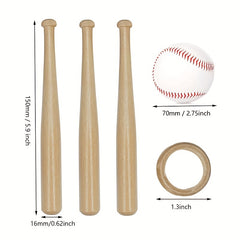 Wooden Baseball Holder Mini Baseball Bat Holder With Baseball