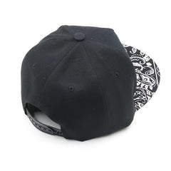 Paisley Print Baseball Cap Casual Snap Back Hat Adjustable Sports Hat
