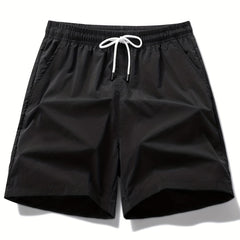 Quick Dry Men's Drawstring Shorts for Summer Gym Workout