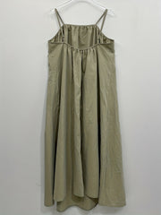  Solid Backless Maxi Cami Dress