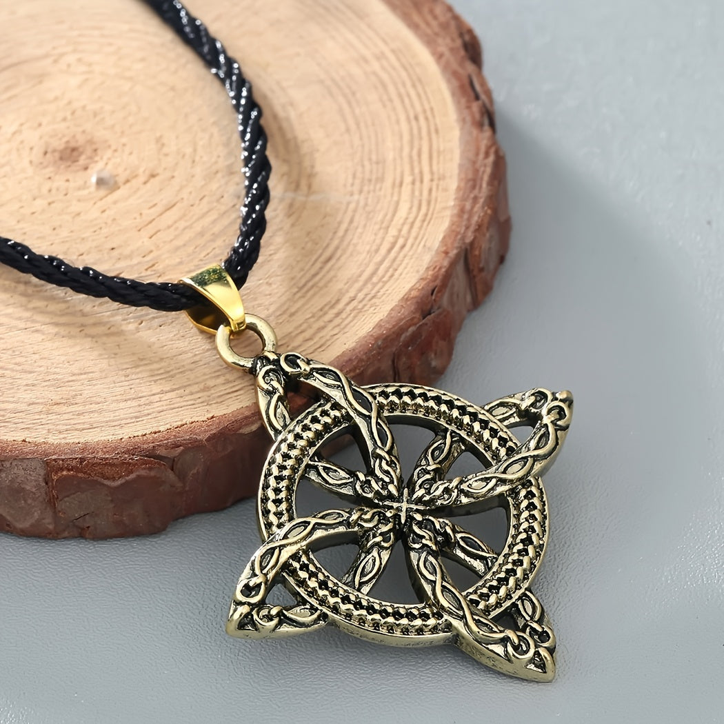 Vintage Viking Planet Necklace Men's Amulet Jewelry