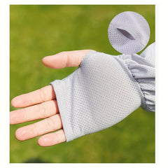 Men's Sunscreen Ice Silk Arm Protector Sleeves Outdoor Cycling