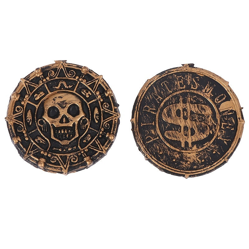 Plastic Pirate Treasure Coins Party Props Christmas Gift Game Currency