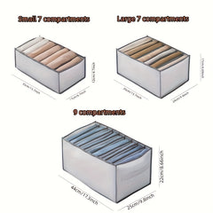 Foldable Storage Organizer Clothes Bag with Grids Large Capacity Box