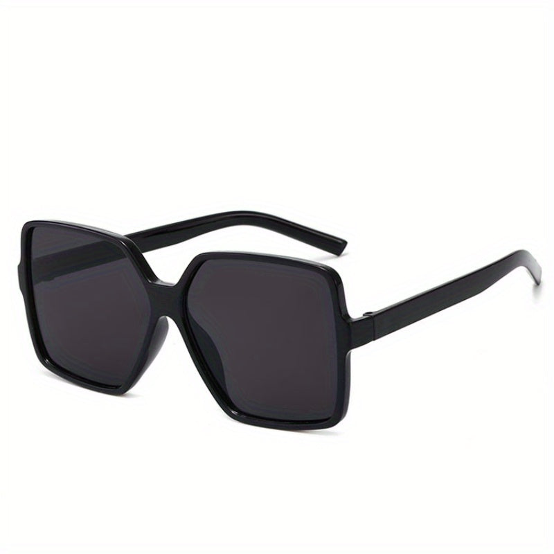 Oversized Square Frame Sunglasses Gradient Lens UV400