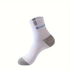 10 Pairs Men's Moisture-Wicking Short Sports Crew Socks