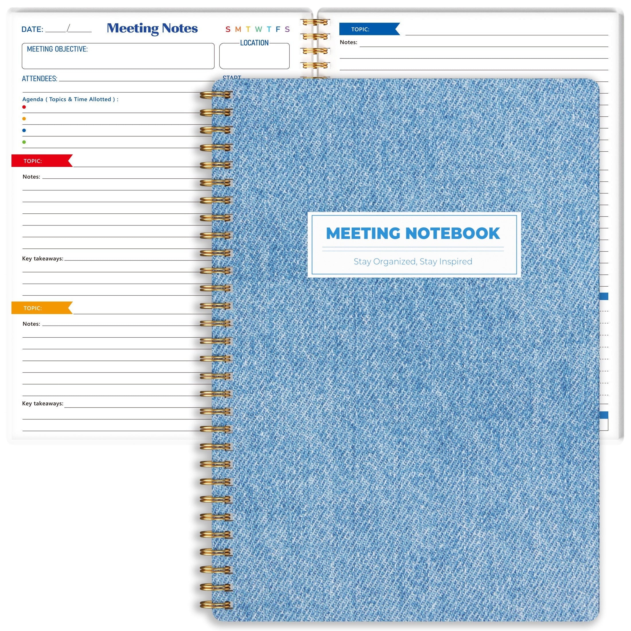 B5 Spiral Bound Work Planner - 140 Pages