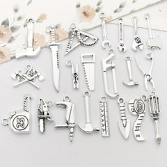 20pcs Tibetan Silver Metal Charms Pendants for Jewelry Making