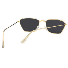 Vintage Small Cat Eye Sunglasses Metal Frame Rectangle Sun Glasses