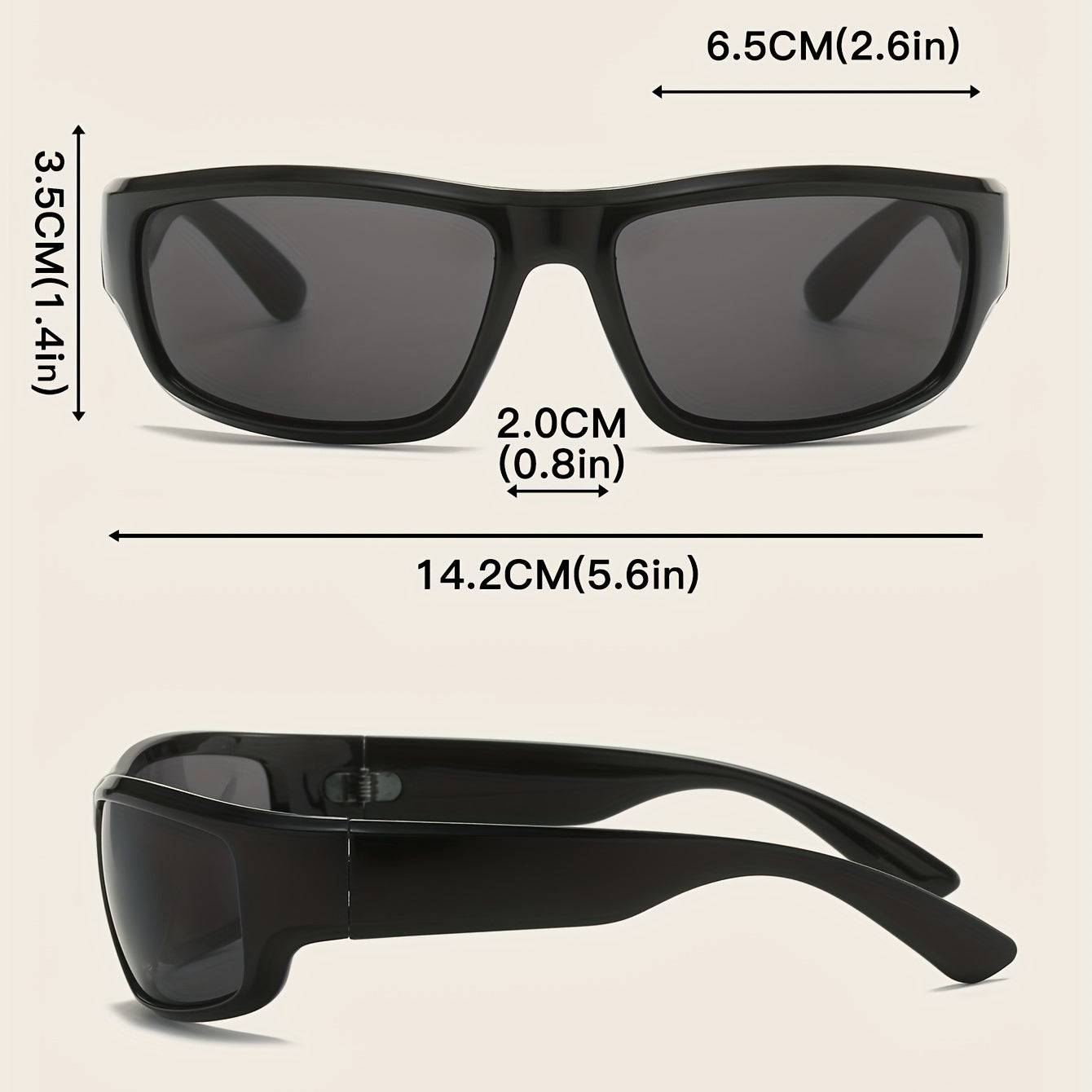 Futuristic Y2K Wrap Sunglasses Mirrored Lens UV400