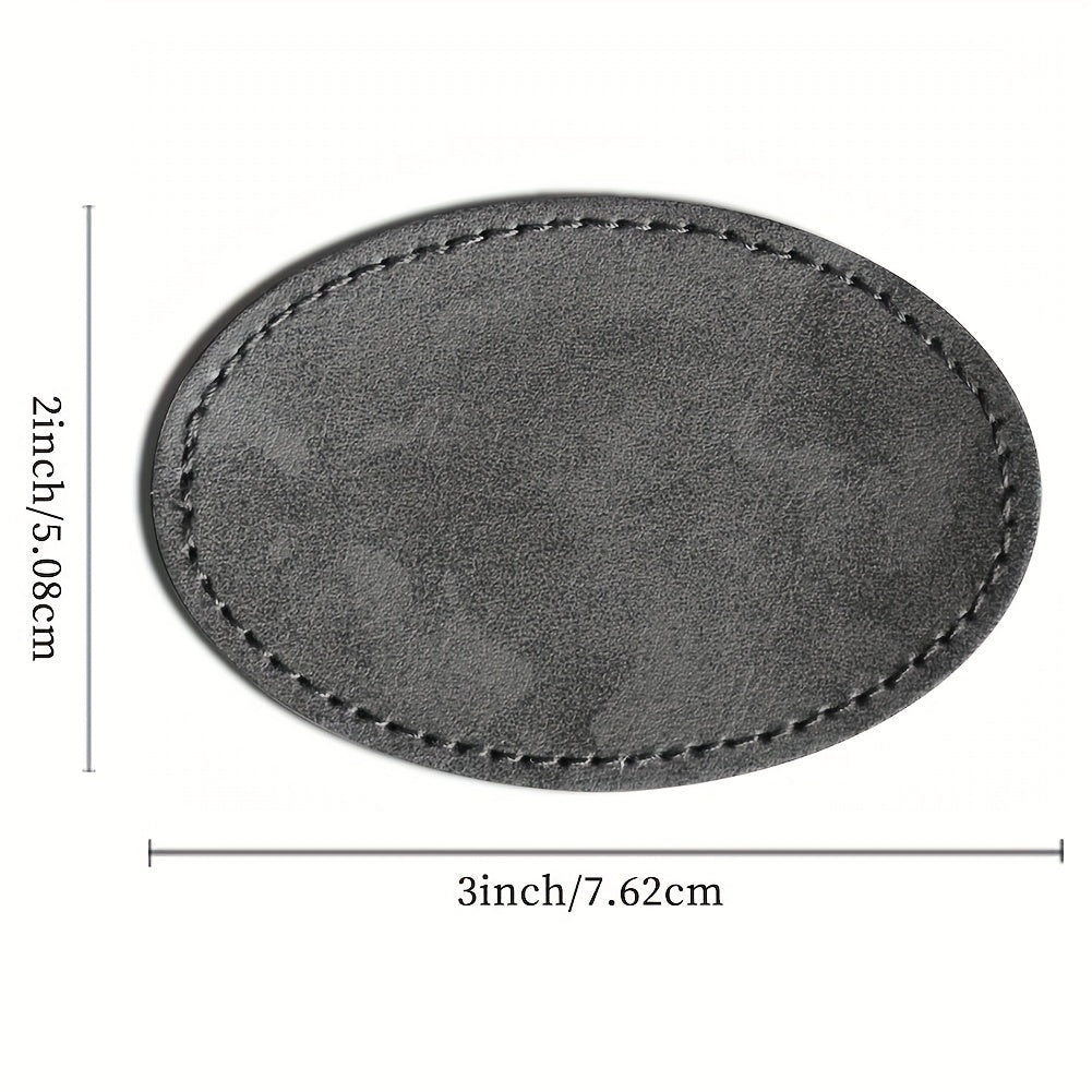 60pcs Adhesive Leather Patches Trucker Hat Iron On DIY Crafts Clothing Jacket