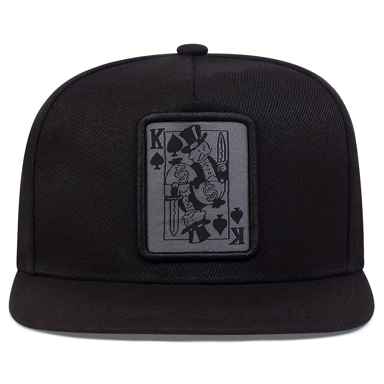 Unisex Sunshade Baseball Cap With PlayingCard Embroidery