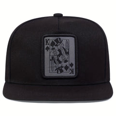 Unisex Sunshade Baseball Cap With PlayingCard Embroidery