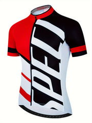 Men's Zip Up Cycling Jersey Quick Dry Breathable Shirt
