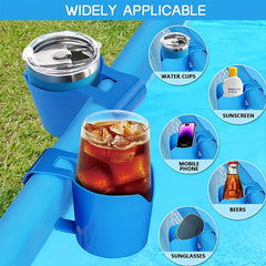 2pcs Pool Drinks Holder Cup Hanger Rack Swim Pool Party Accessories