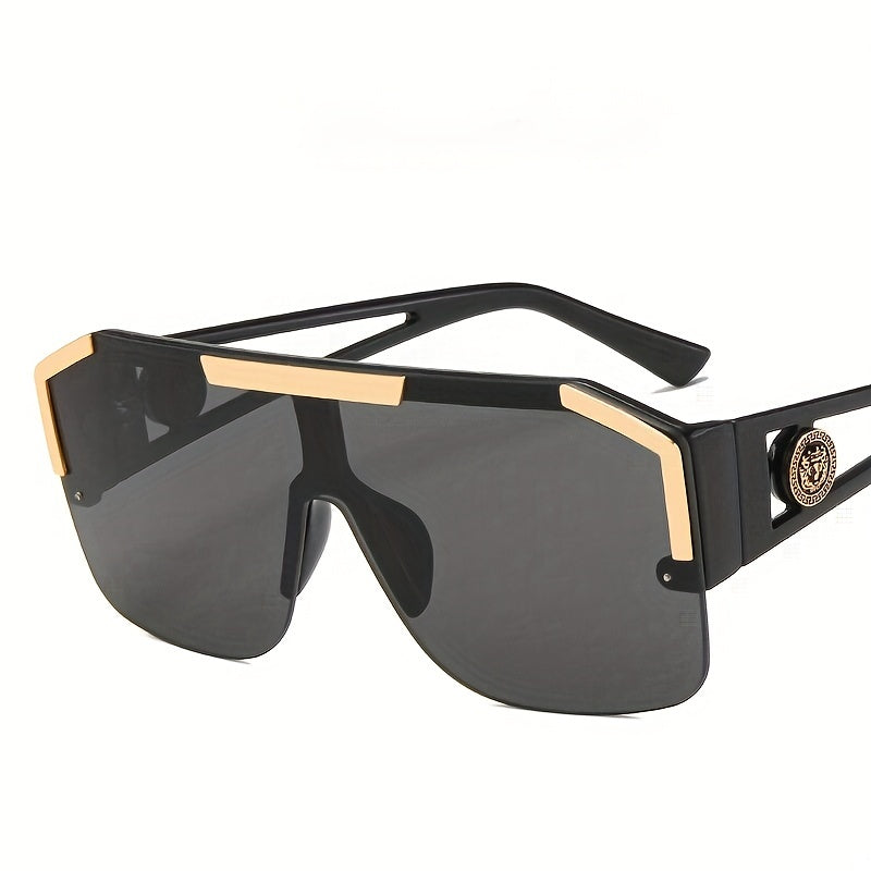 Flat Top Aviator Sunglasses Gradient Lens Glasses UV400