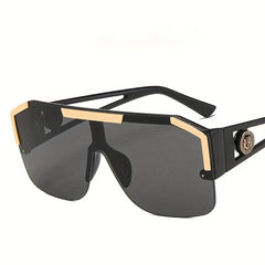 Flat Top Aviator Sunglasses Gradient Lens Glasses UV400