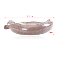 Translucent Hair Clip Girl Banana Clip Vertical Clip Ponytail Clip