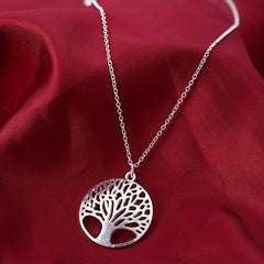 Tree Of Life Pendant Necklace Earring Set Wedding Jewelry Gift